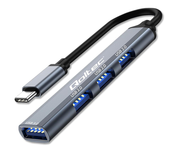 QOLTEC USB-C 3x USB 2.0, 1x USB 3.0 53792 - 1213289 - zdjęcie